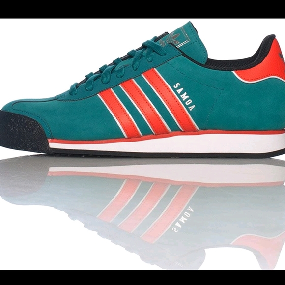 teal and orange sneakers
